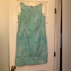 Victoria Holley, size 10, gorgeous print, vintage cotton dress